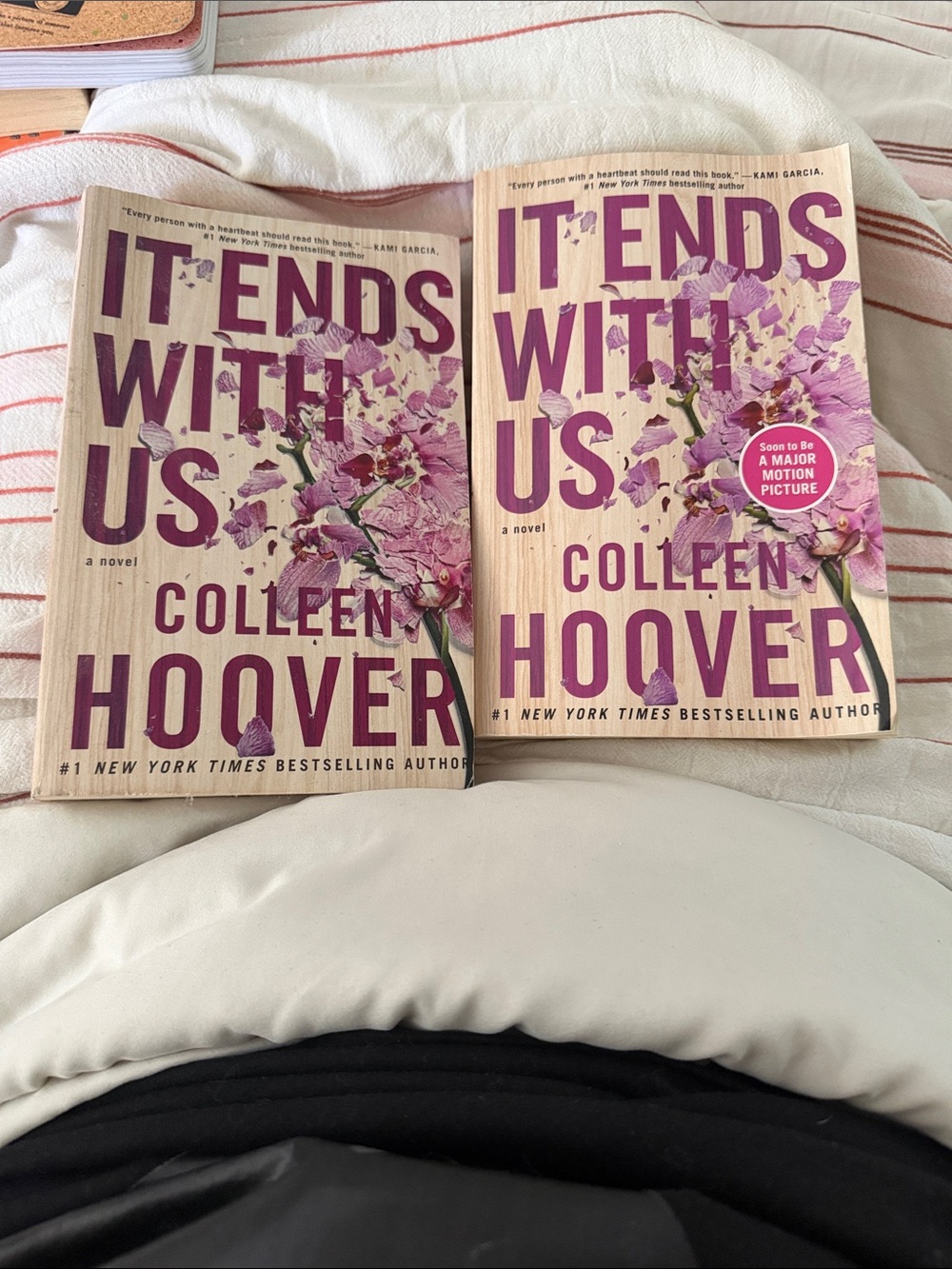 "It Ends With Us" Paperback - Pink Floral Cover